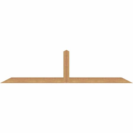 Ekena Millwork Portland Smooth Timber Gable Bracket, Western Red Cedar, 84"W x 21"H x 3 1/2"D x 3 1/2"F, 6/12 Pitch GBW084X21X0404POR00SWR